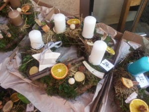 Ein selbst gebundener Adventskranz