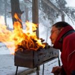 Winterparty mit Grillvergnügen