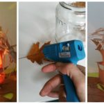 Herbstlicht, Laub, Herbst, Licht, Windlicht, DIY, Anleitung