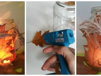Herbstlicht, Laub, Herbst, Licht, Windlicht, DIY, Anleitung