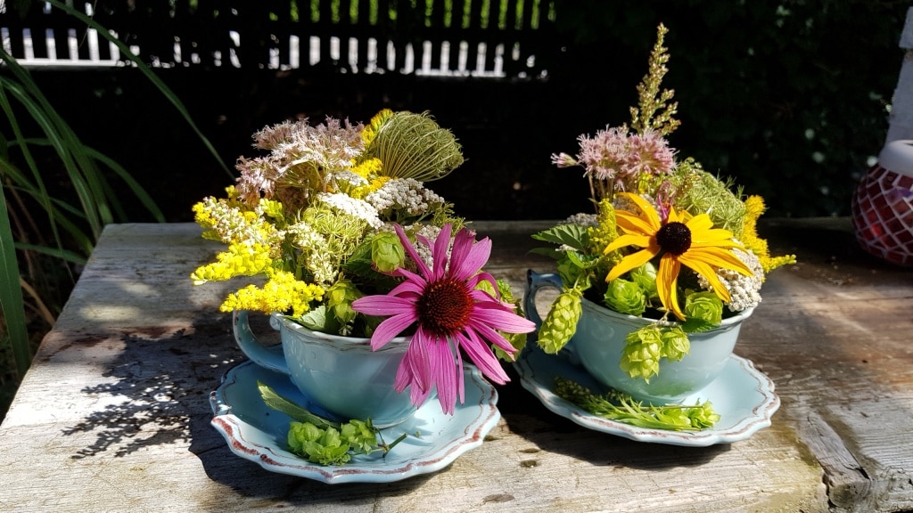 Gesteck, Blumen, Wiesenblumen, Gartenzeitung.com